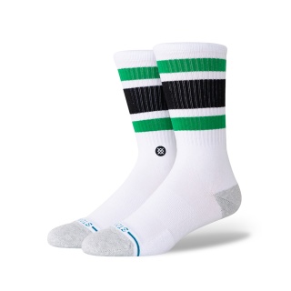 Skarpety Stance Tagessocke Crew NBA Boston Celtics białe/czarne/zielone - 1 para
